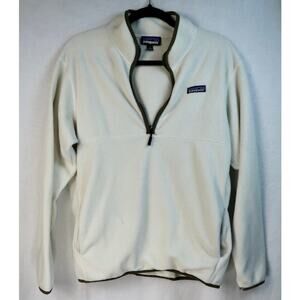Patagonia Synchilla Pullover Women's Small Half Zip Up T Cream